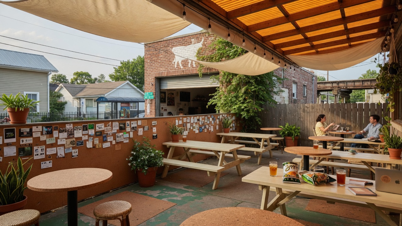 The White Bull Decatur warm bistro interior with shareable plates
