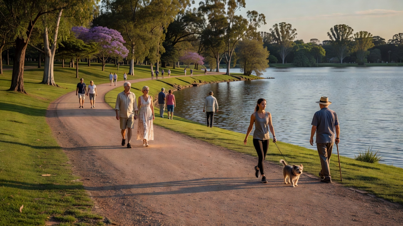 Rowing boats on Lago de Palermo