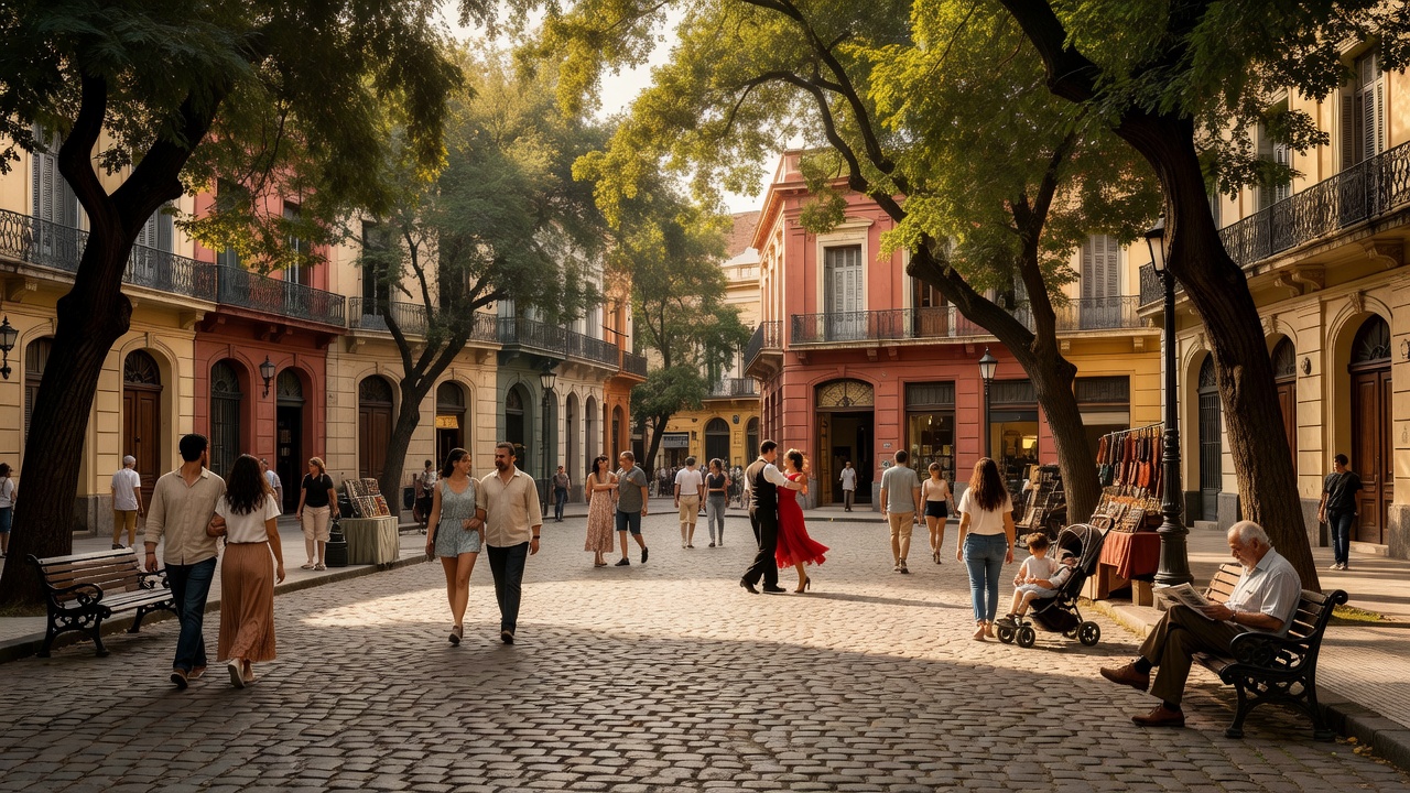 Plaza Dorrego in San Telmo with surrounding cafés