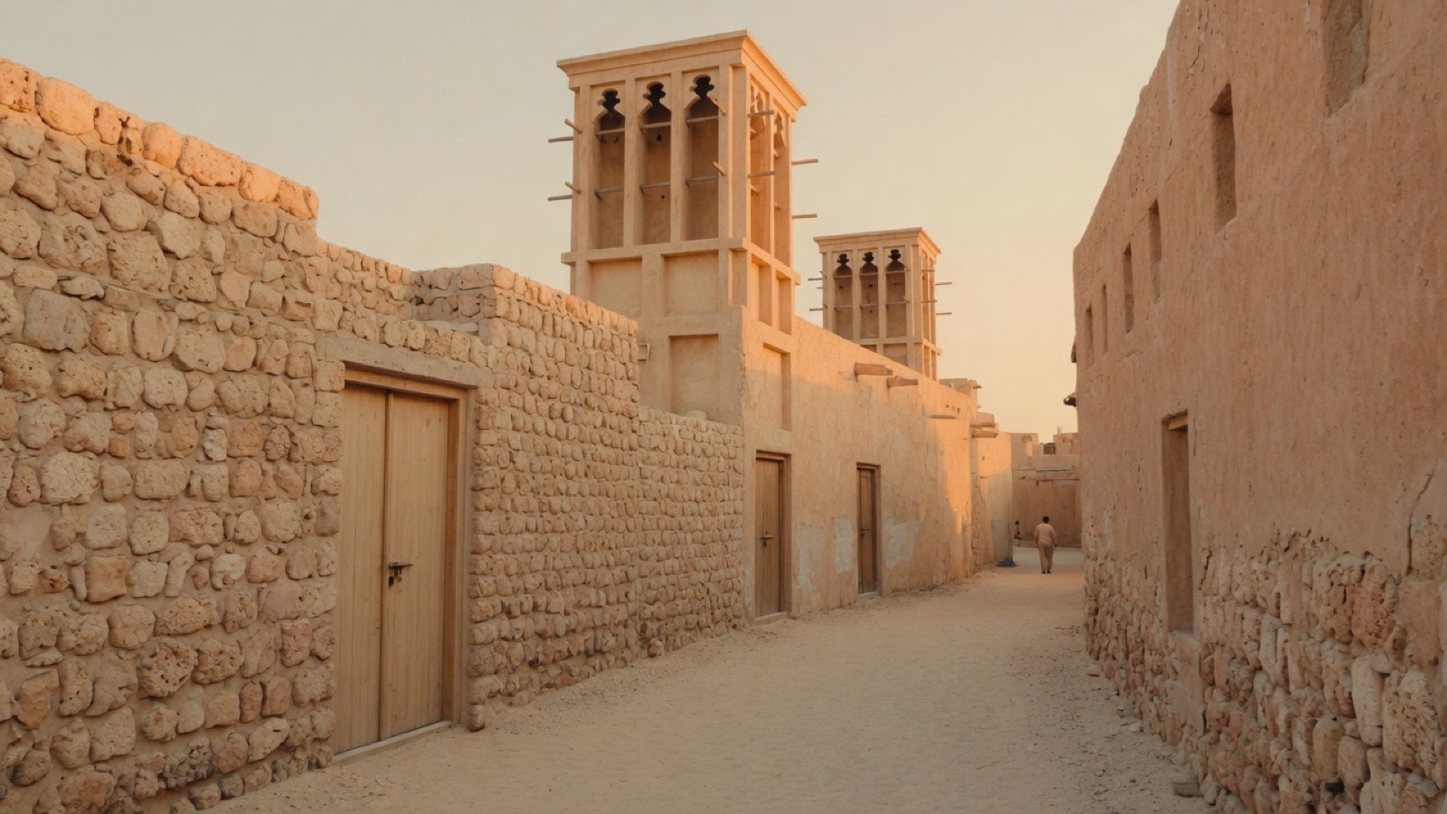 Wind tower lanes Al Fahidi Dubai