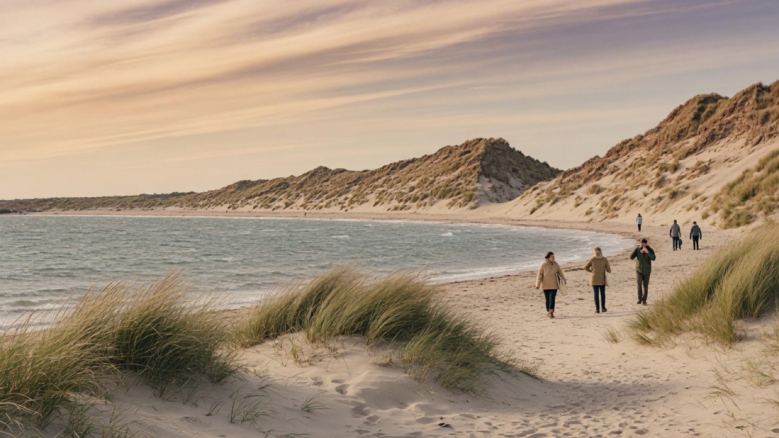 Bull Island beach dunes Dublin Bay