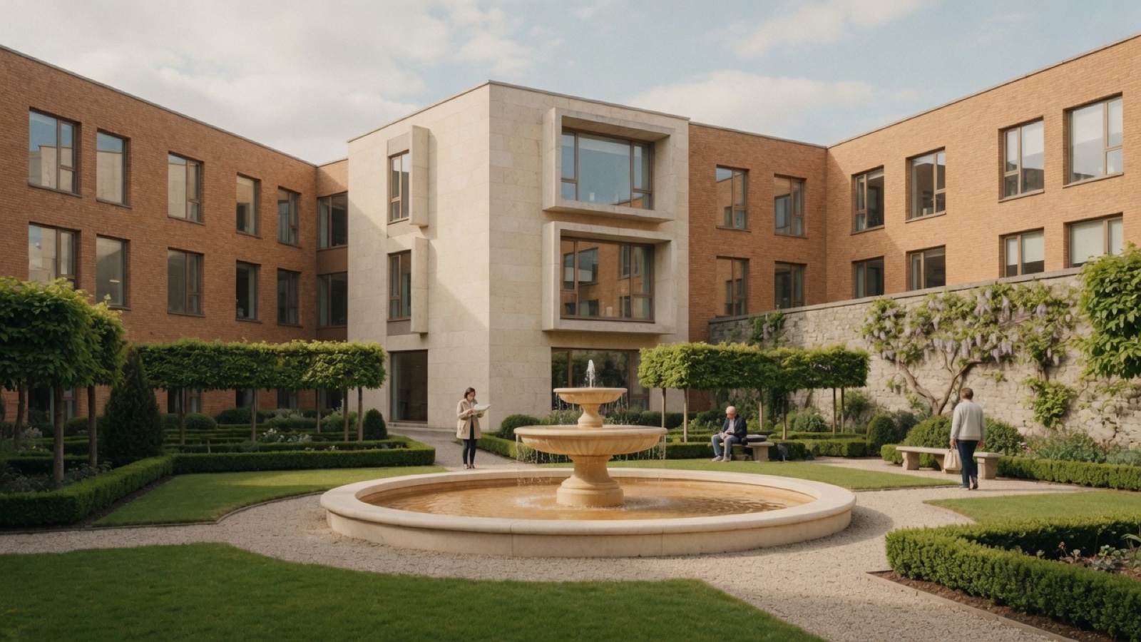 IMMA courtyard gardens Dublin