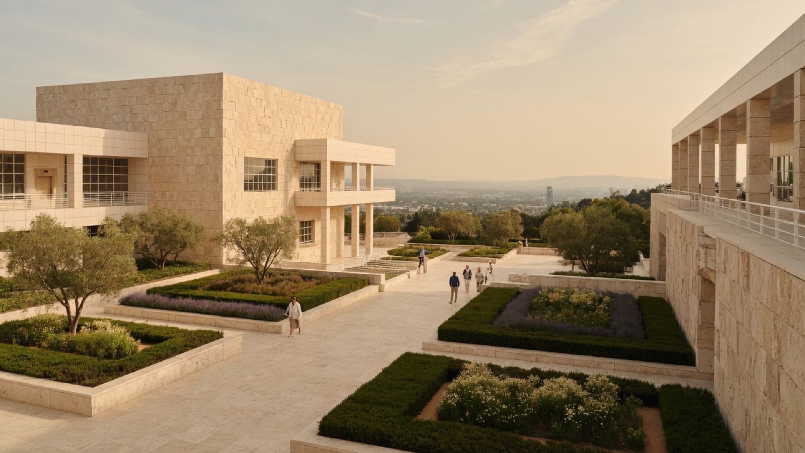 Getty Center modern architecture and gardens Los Angeles