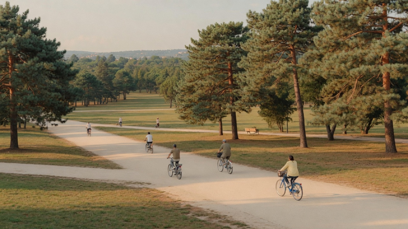 Casa de Campo park paths Madrid
