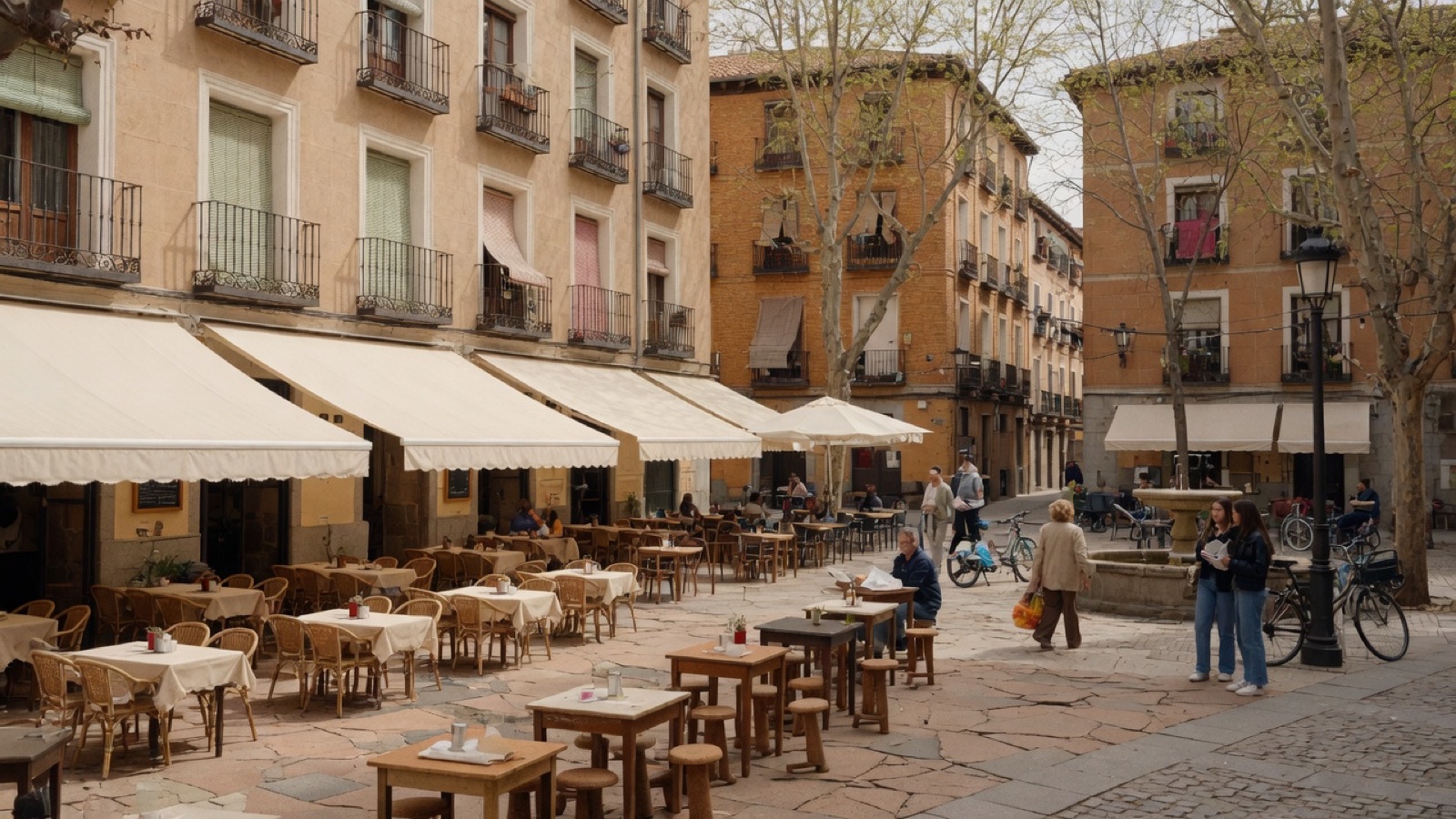 Malasana plaza streets Madrid