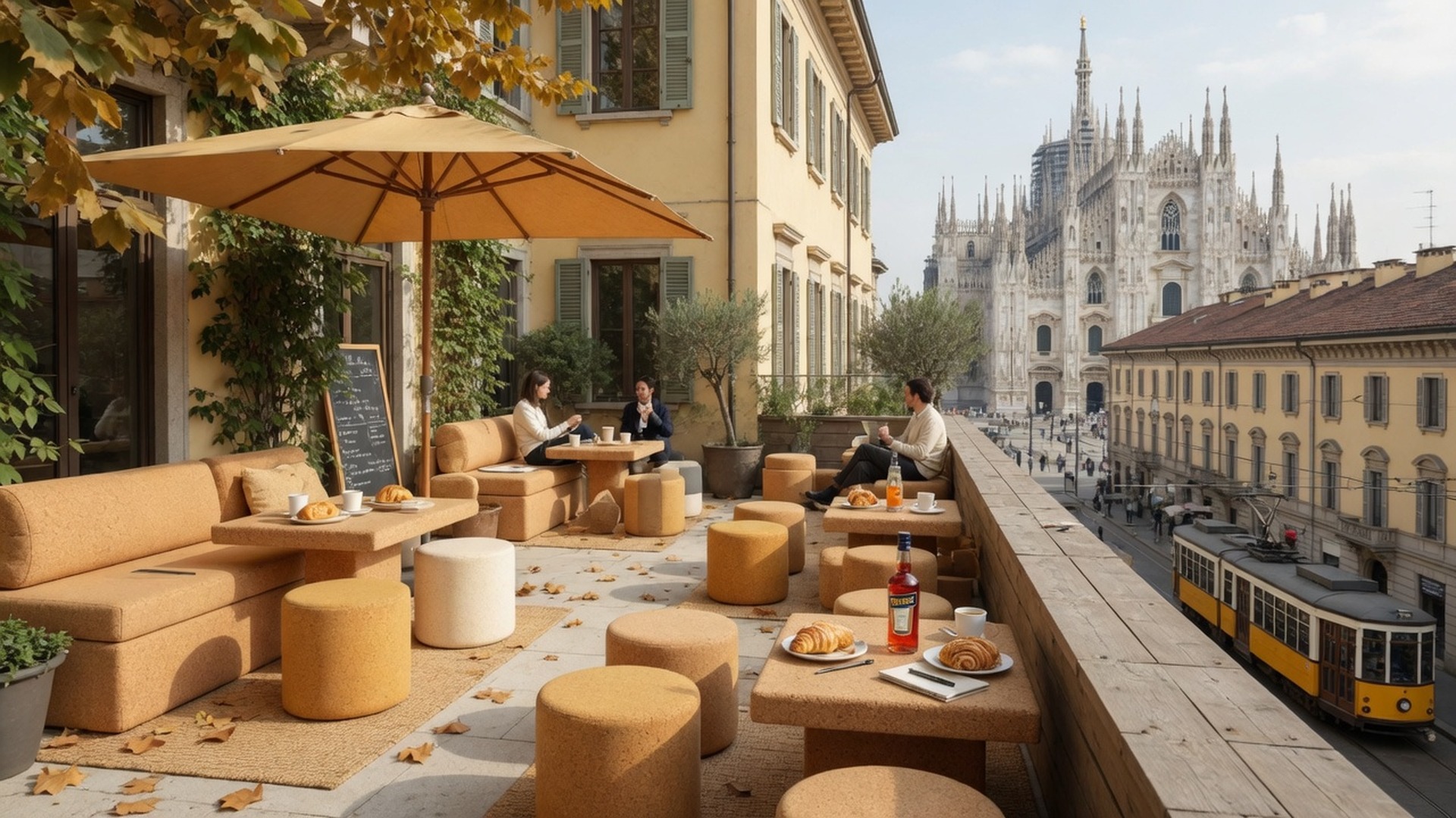 Soft Cork hero of Milan canals and park light for company hangouts