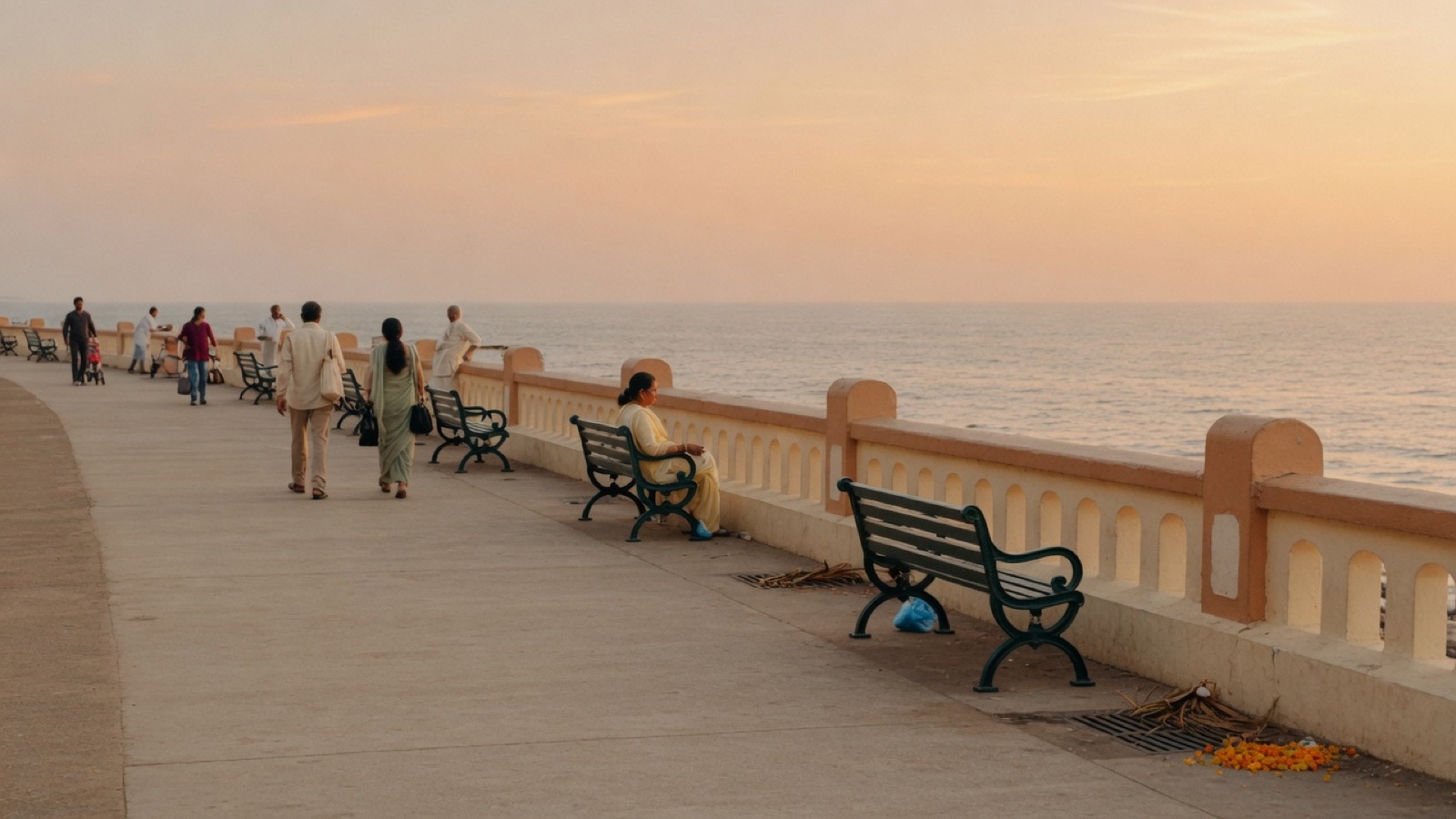 Carter Road sea promenade Bandra Mumbai