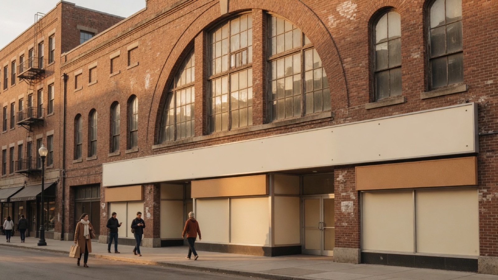 Interior market hall atmosphere Chelsea Market New York