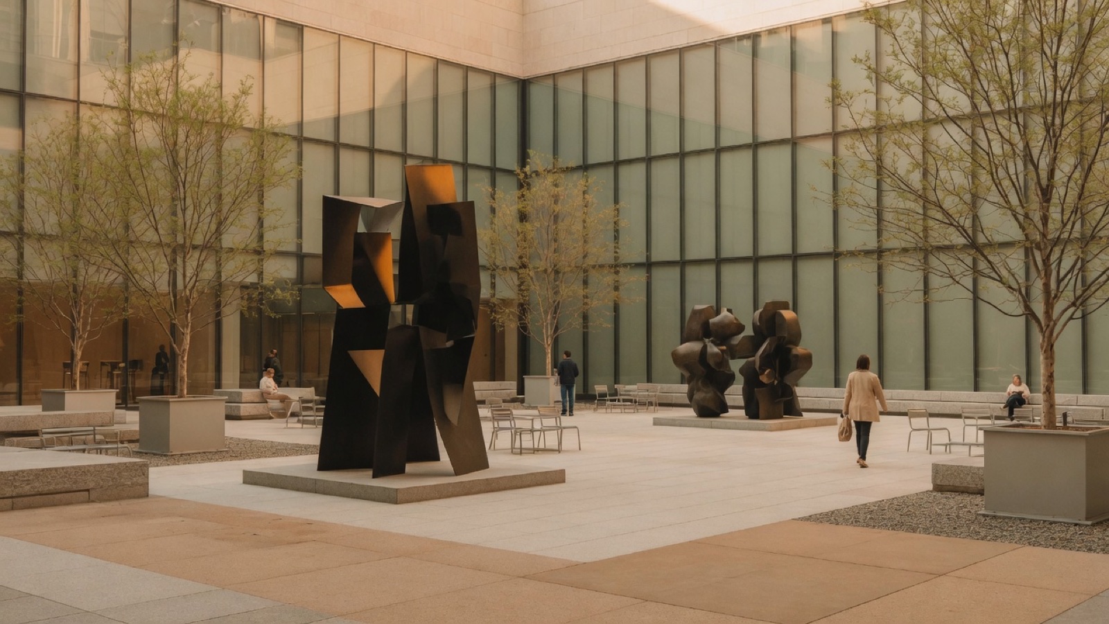 Modern museum street presence Midtown Manhattan