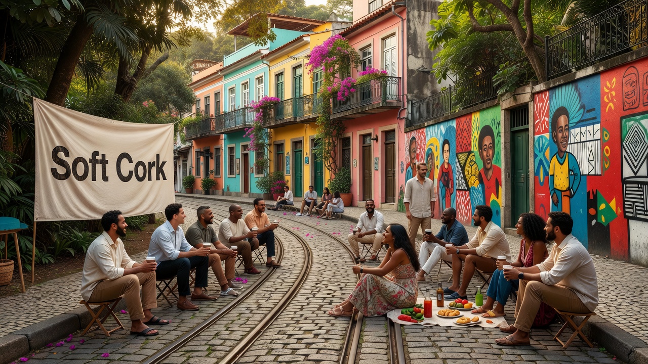 View from Santa Teresa with historic tram