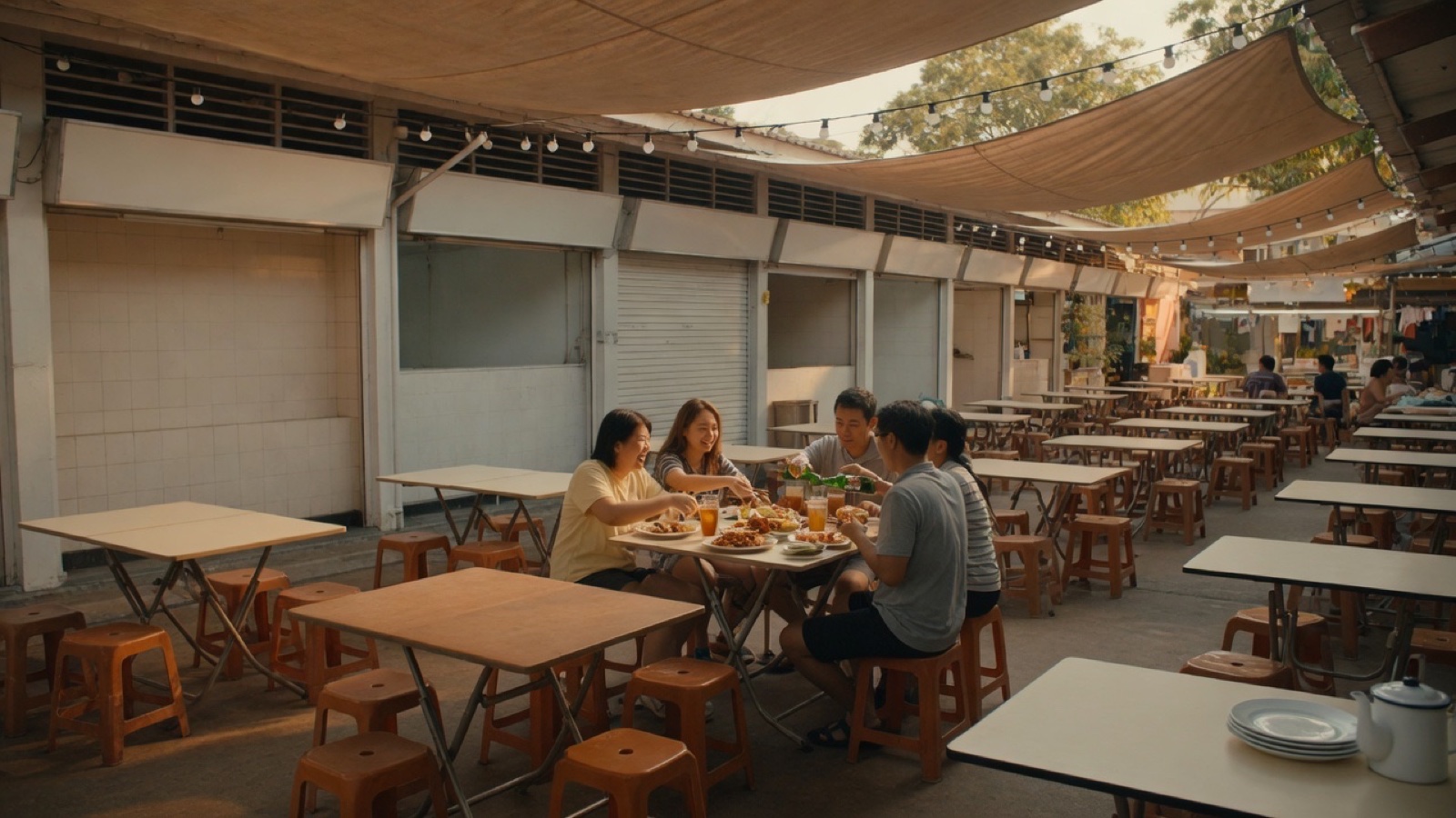 Hawker centre food stalls Singapore