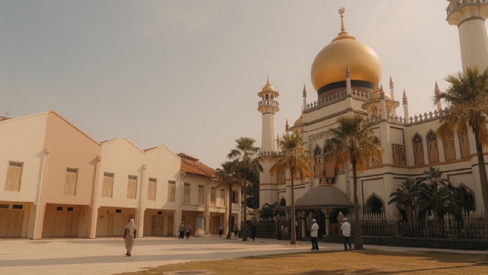 Sultan Mosque and Kampong Glam streets Singapore