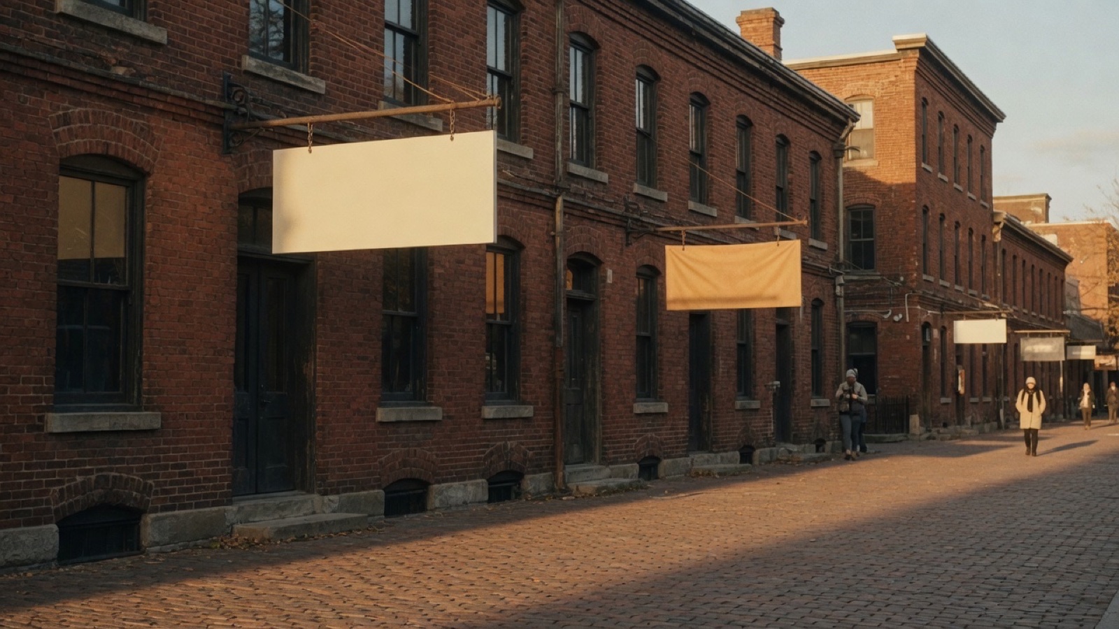 Brick lanes Distillery District Toronto